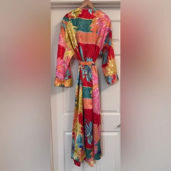 Vintage Mary McFadden for Neiman Marcus Floral Robe - Picture 6 of 7